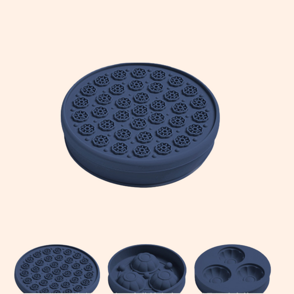 Gamelle 3 en 1 pour Chien – Anti-Glouton, Tapis de Léchage & Moule à Gâteaux