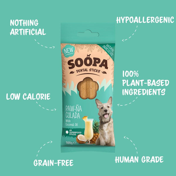 SOOPA - Bâtonnet Dentaire Paw-Na Colada