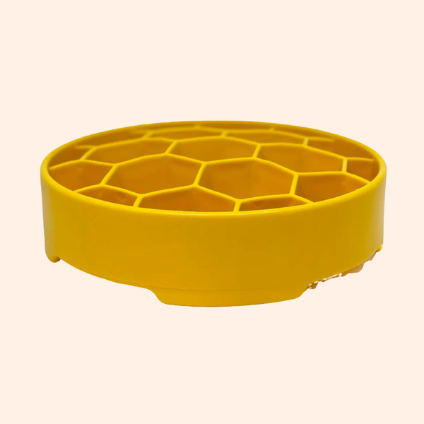 Plateau d'enrichissement (Gamelle anti-glouton) HONNEY, Nid d'abeille.