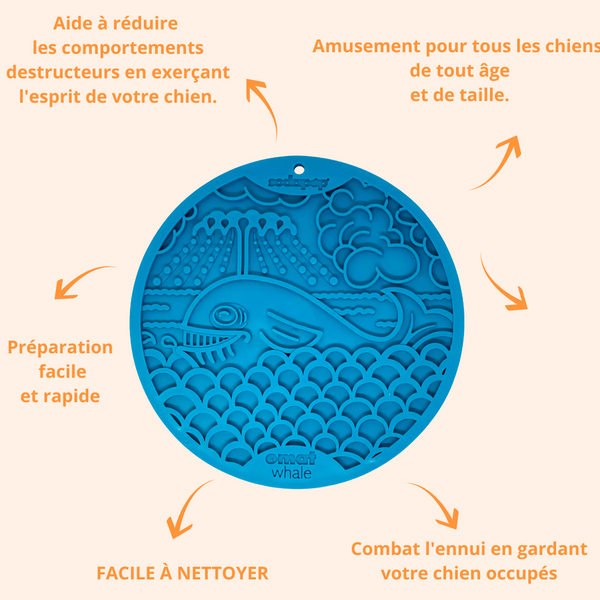 tapis de lechage baleine