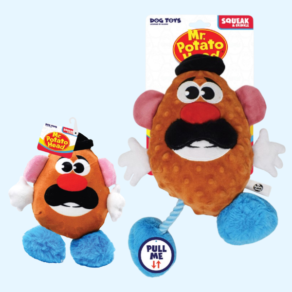 Peluche Mr Patates pour chien — Disponible en deux tailles