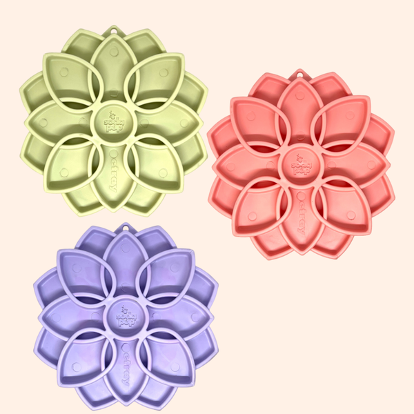 Plateau d'enrichissement Mandala couleurs pastel