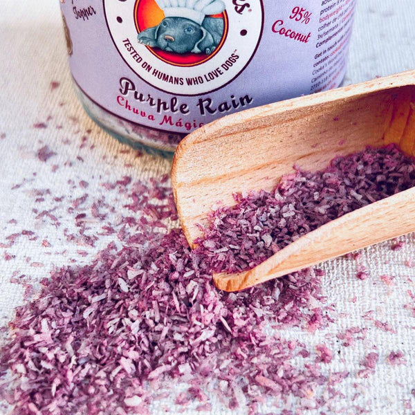 Purple Rain — Garniture pour repas chiens & chats