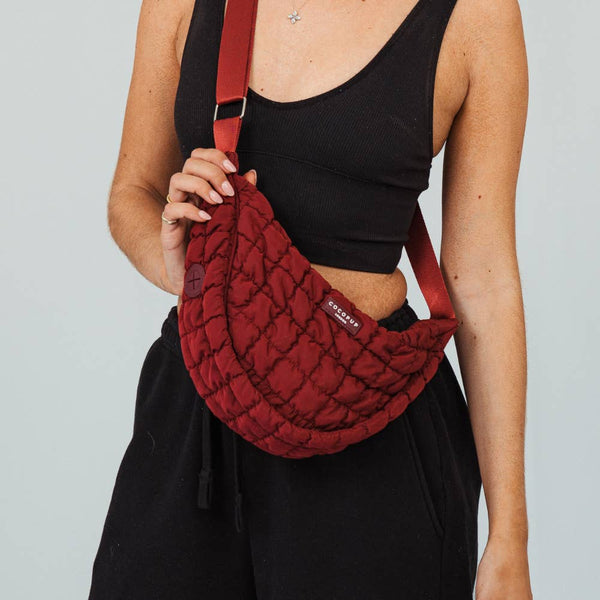Sac bandoulière croissant pour promenade de chien –plusieurs coloris