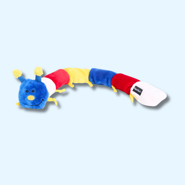 peluche pour chien Zippy Caterpillar – Couleurs Primaires