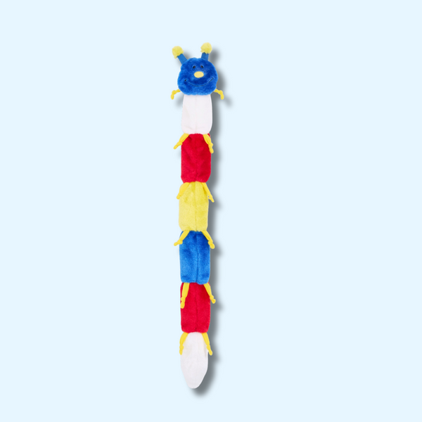 peluche pour chien Zippy Caterpillar – Couleurs Primaires