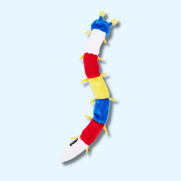 peluche pour chien Zippy Caterpillar – Couleurs Primaires