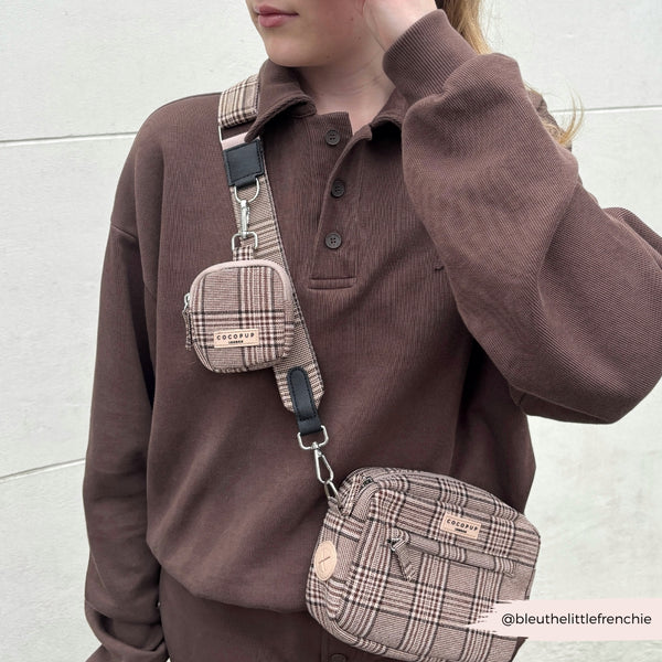 Sac de promenade pour chien — Pup Plaid (sangle incluse)