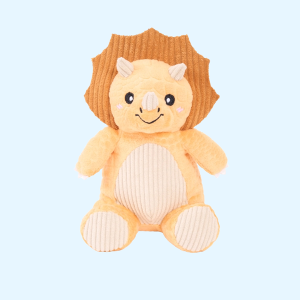 Peluche pour chien – EcoZippy Dinoz Tricératops 🦕 – ZippyPaws