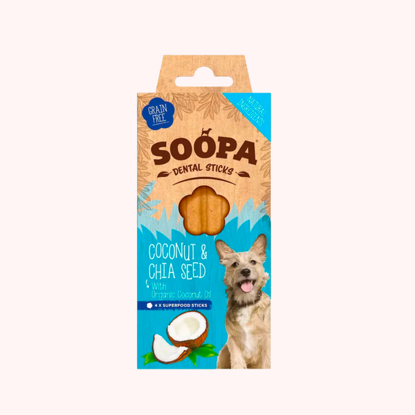 Bâtonnets Dentaires à La Noix de Coco et aux Graines De Chia pour Chiens