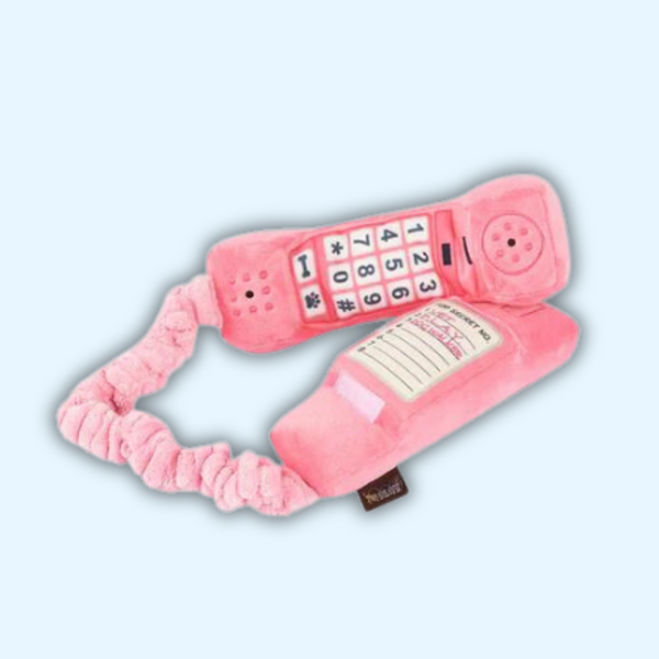 Peluche - 80'S Classic - Téléphone Rose Fixe