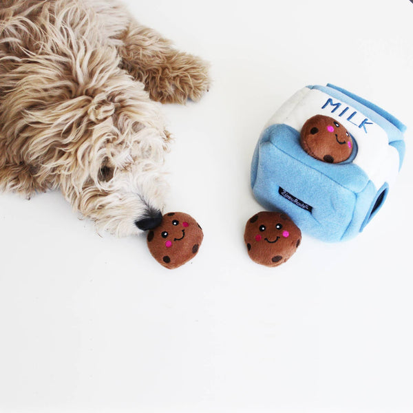 Peluche d'occupation - Zippy Burrow - Lait et biscuits