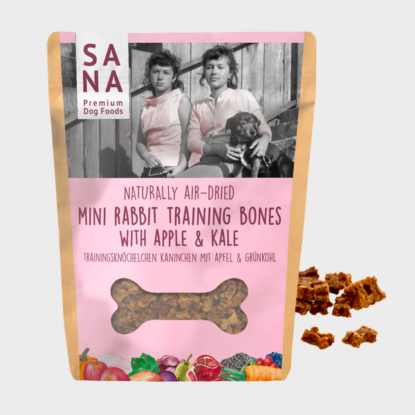SANA DOG- Friandise de Training Bones Lapin -100g.