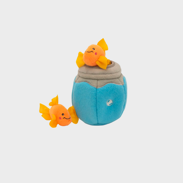 Peluche De Fouille Pour Chat - Poisson Dans Son Bocal