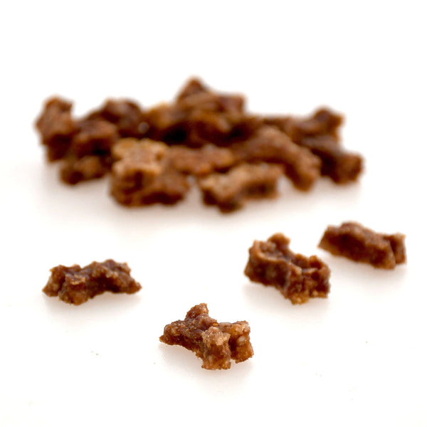 SANA DOG- FRIANDISES DE TRAVAIL- Boeuf sec aux framboises et épinards.