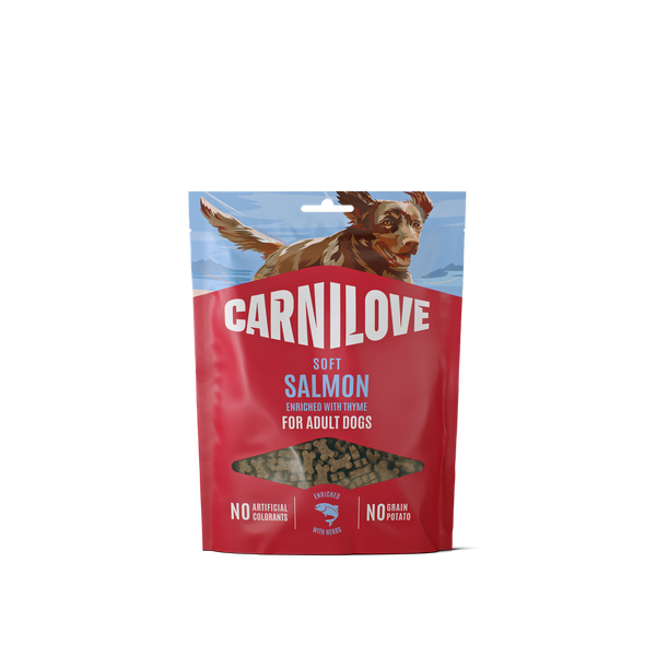 Soft Snack saumon & thym pour petit chien – Carnilove