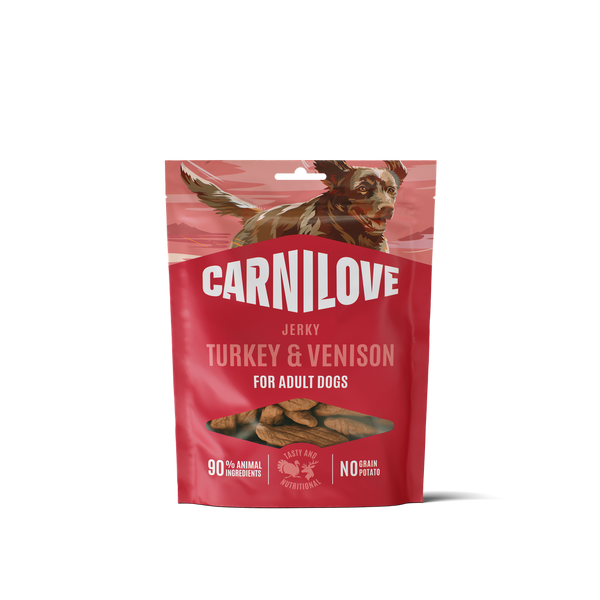 Jerky Snack dinde & gibier pour chien – Carnilove