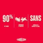 Friandises Carnilove dinde & lapin : 90 % de viande, sans céréales ni pommes de terre