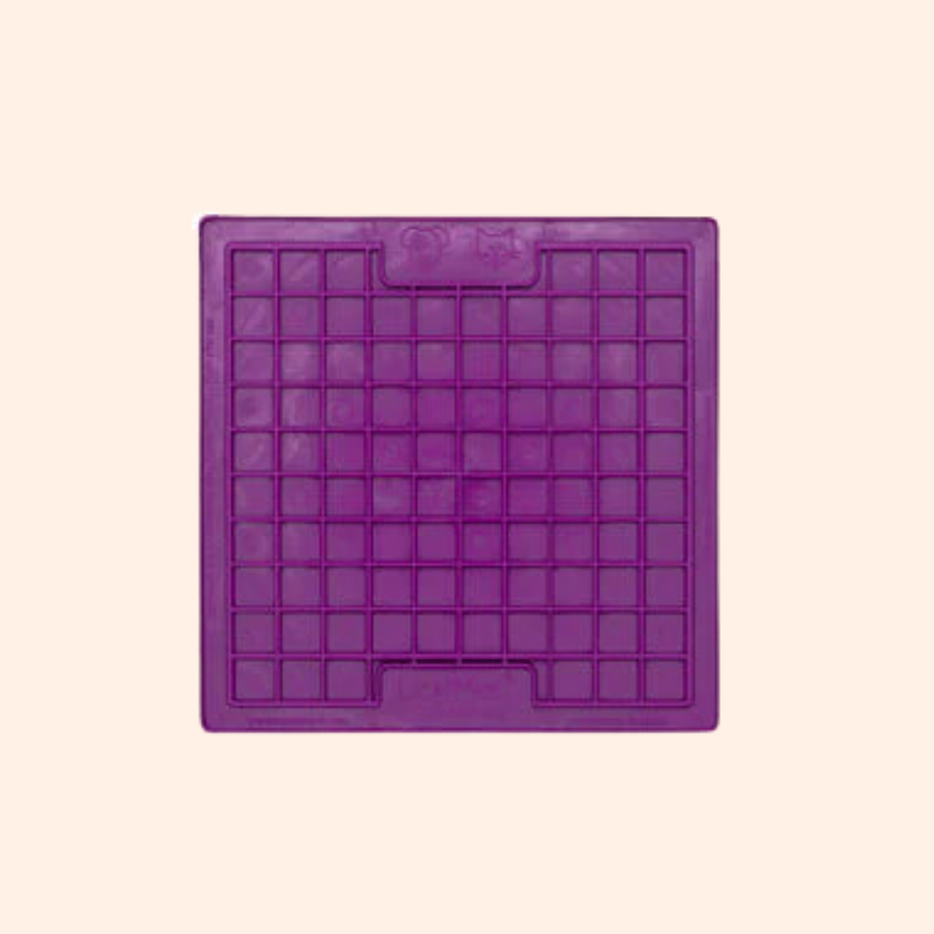 Coloris violet du carré à cases