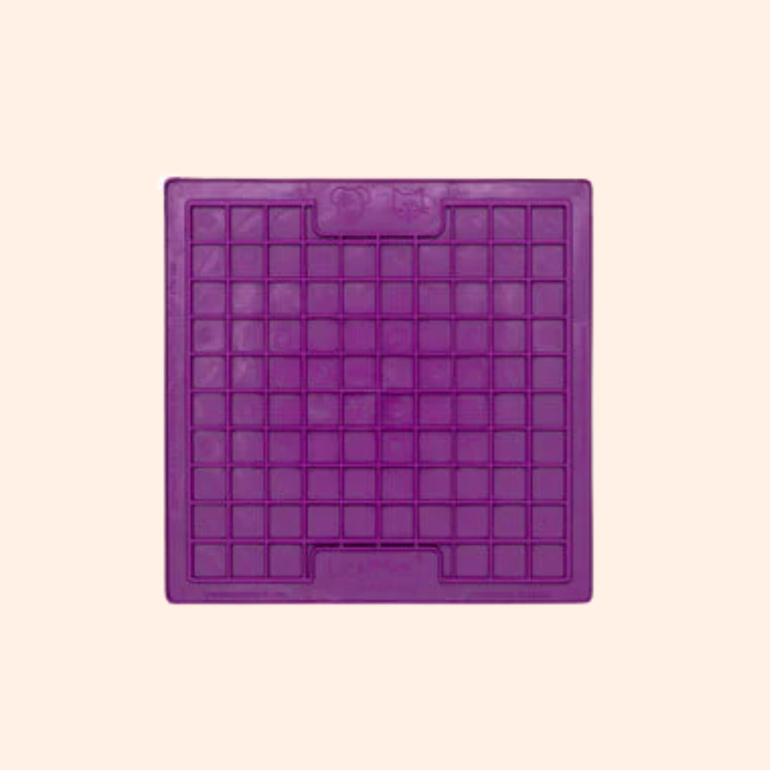 Coloris violet du carré à cases