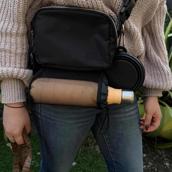 Sac banane “Balade tout-en-un” — poche gourde intégrée