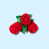 PELUCHE- ROSES ROUGES