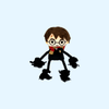 Jouet Peluche Harry Potter avec Corde — Sous Licence Officielle