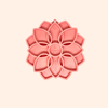 Plateau d'enrichissement Mandala couleurs pastel