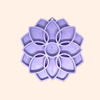 Plateau d'enrichissement Mandala couleurs pastel