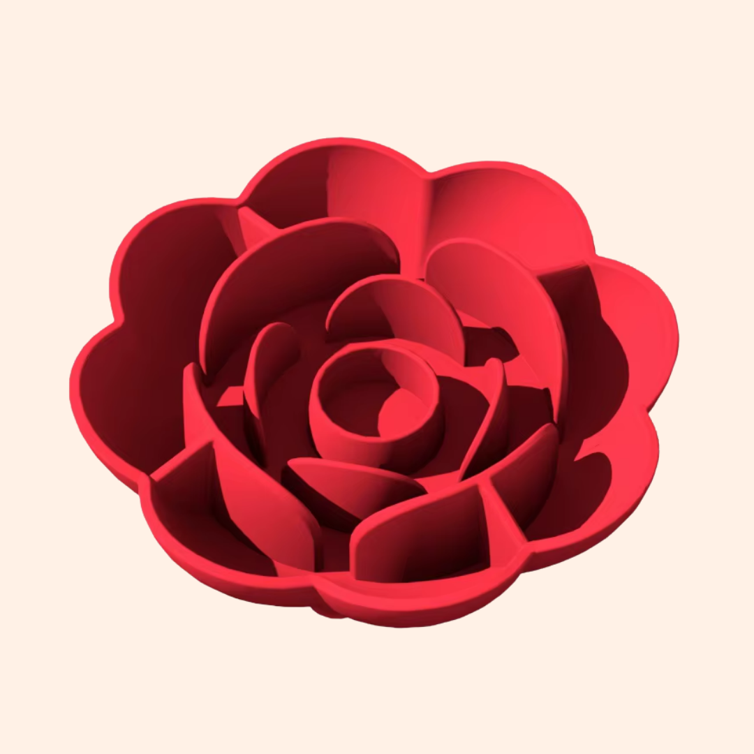 Gamelle anti-glouton labyrinthe rose pour chien & chat