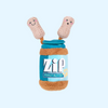Peluche de fouille Bungee Burrow – Pot de beurre de cacahuète ZippyPaws