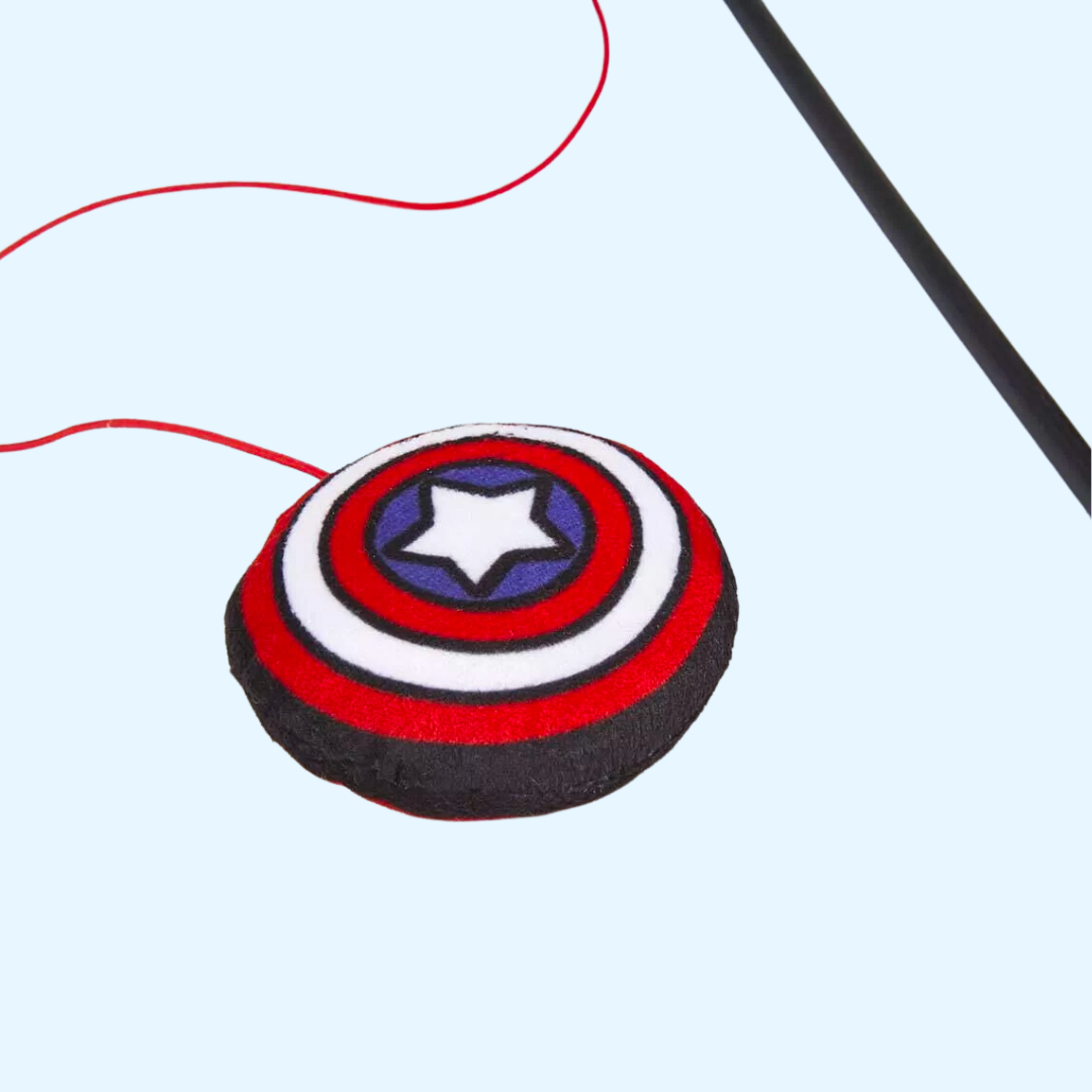 Canne à pêche pour chat Captain America – Marvel