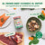 PATÉ-BARF Saumon et Bœuf en Conserve Vapeur avec Légumes Frais pour Chiens 400gr