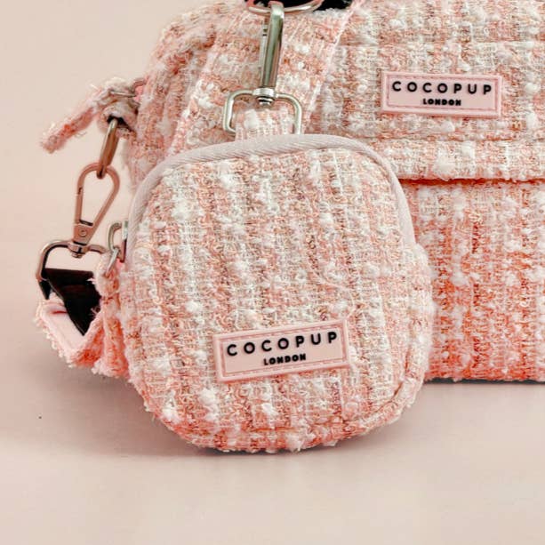 Pochette à friandises tweed texturé rose ou vanille – Cocopup
