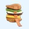 peluche occupation Snufflerz Stacks – Sandwich Petit-Déjeuner