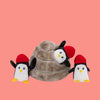 Peluche de fouilles- Igloo et ses pingouins