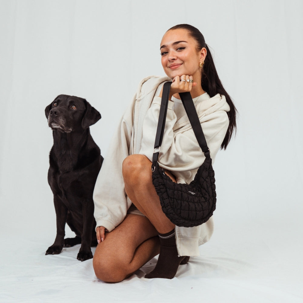 Sac bandoulière croissant pour promenade de chien – Cocopup