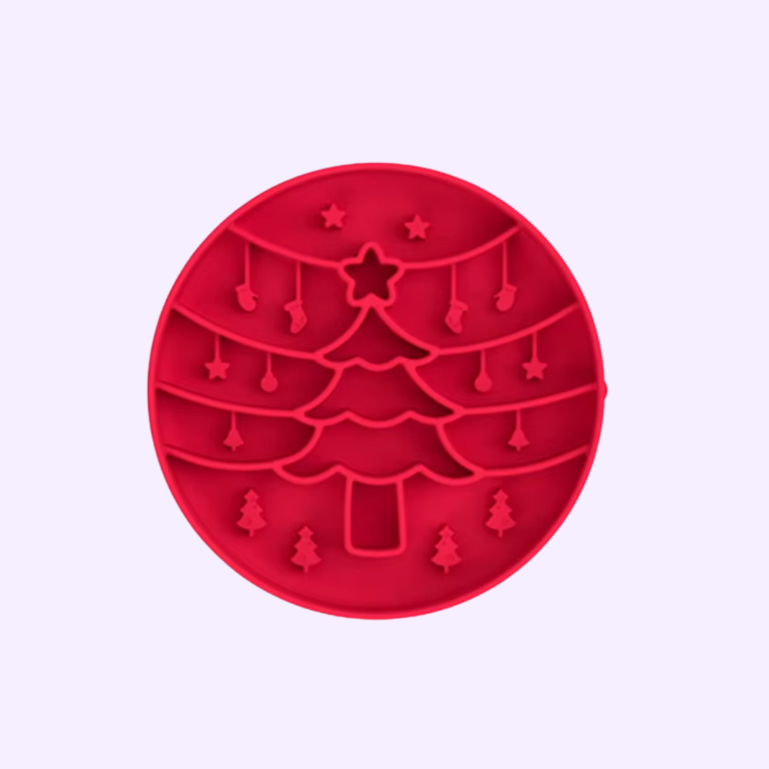 Gamelle d'occupation Sapin de Noël pour chien – mangeoire lente