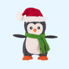 Jouet pour Chien – Pingouin Câlin de Noël ecoZippy | ZippyPaws