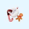 Jouet interactif pour chien – Chocolat chaud & Bonhomme en pain d’épices