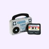 Jouet rétro pour chien – 80’s Classic BoomBox – Pet PLAY