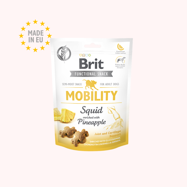Brit Care Functional Snack Mobility Calmar & Ananas – Soutien des Articulations – 150 g