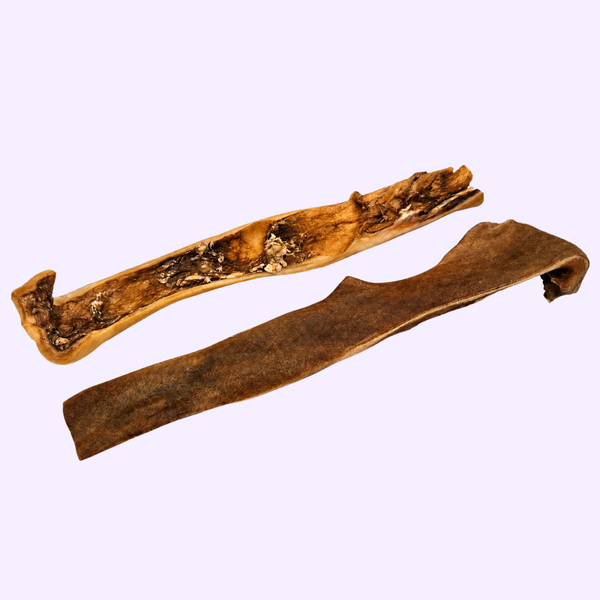 Peau de bœuf pour chien – mastication naturelle – 30 cm – 250 g