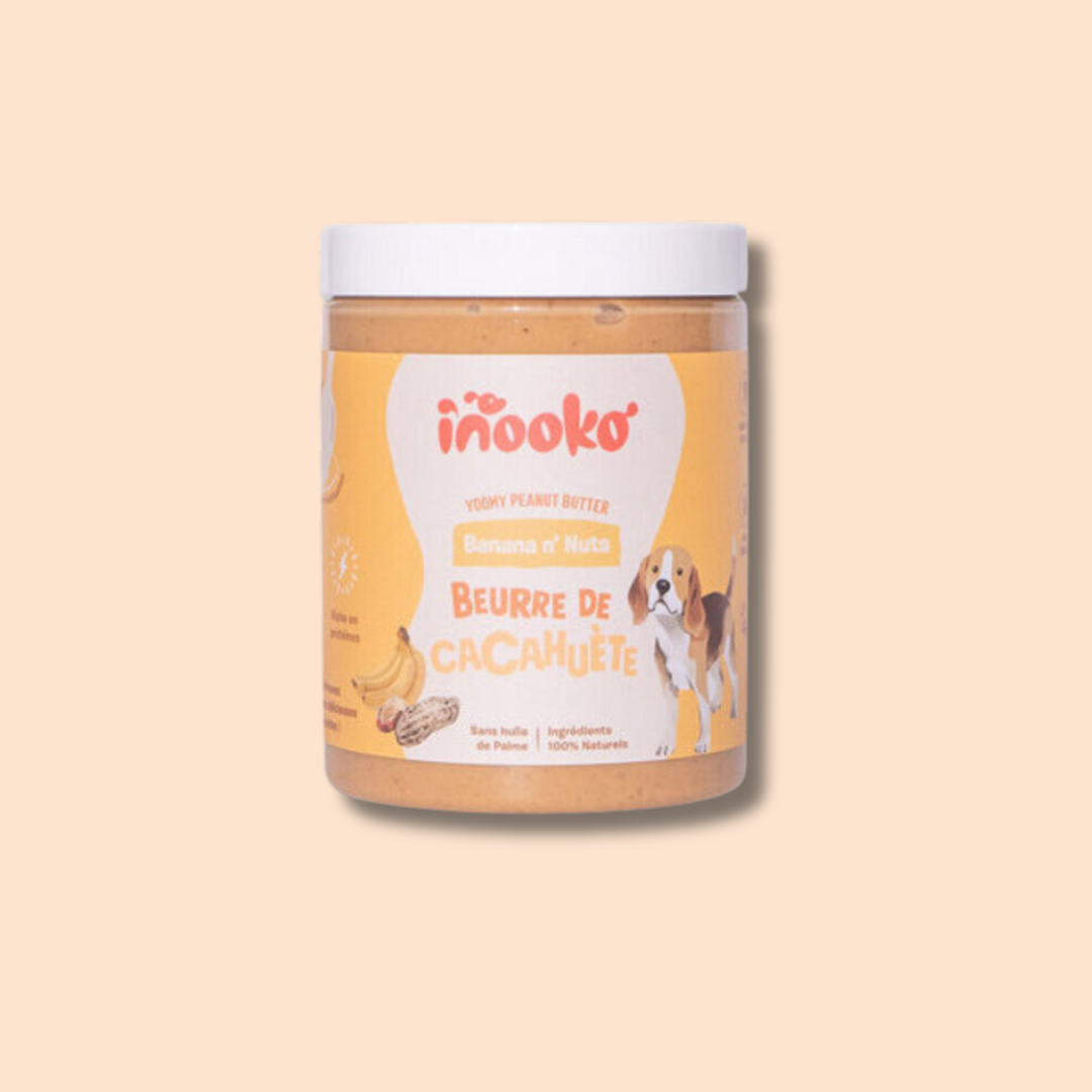 Beurre de cacahuète YoomY Banana N'Nuts pour chien – inooko