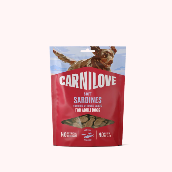Soft Snack sardines & ail des ours pour chien – Carnilove – 200 g
