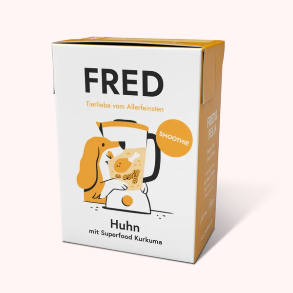 FRED Smoothie Poulet au Curcuma – Smoothie naturel pour chien