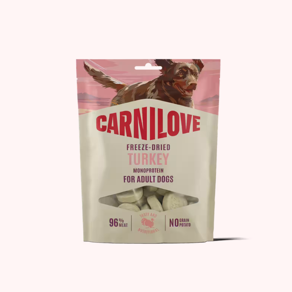 Friandises Lyophilisées carnilove  Dinde pour Chien – 60 g