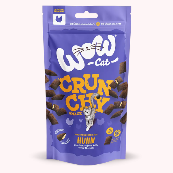 Friandises pour chat croustillantes fourrées au poulet – WOW – 60 g