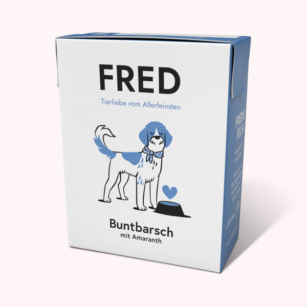 Pâtée pour chien sans céréales tilapia & amarante – Fred & Felia – 390 g