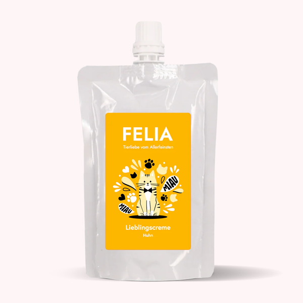 Crème à lécher pour chat au poulet – Fred & Felia – 100 g